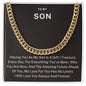 To My Son - You Are A Gift - Cuban Link Chain ShineOn Fulfillment