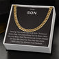 To My Son - You Are A Gift - Cuban Link Chain ShineOn Fulfillment