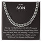 To My Son - You Are A Gift - Cuban Link Chain ShineOn Fulfillment