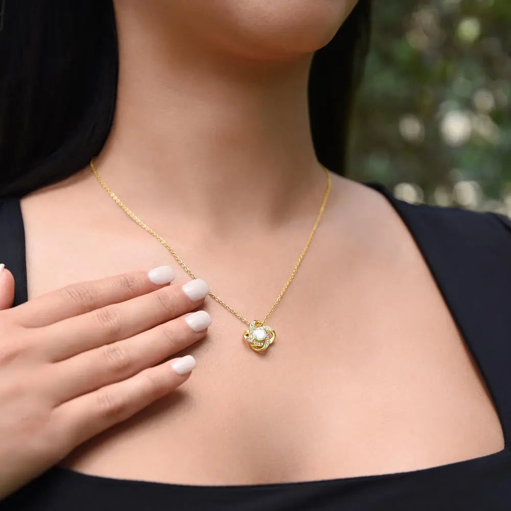 To My Wife - I Choose You - Love Knot Necklace ShineOn Fulfillment