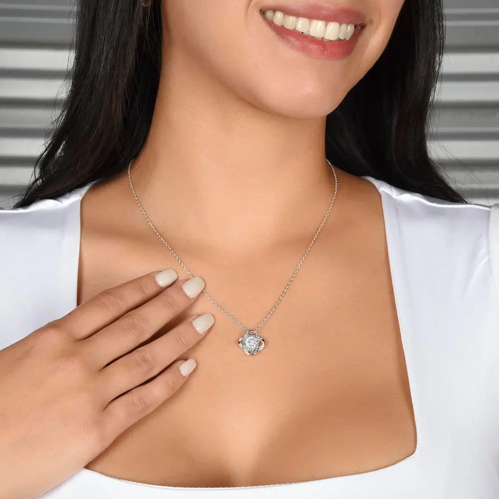 To My Wife - I Choose You - Love Knot Necklace ShineOn Fulfillment