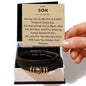 To My Son - You Are A Gift - Love You Forever Bracelet ShineOn Fulfillment