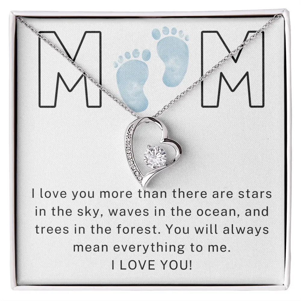 To My Mom - Boy I Love You - Forever Love Necklace ShineOn Fulfillment