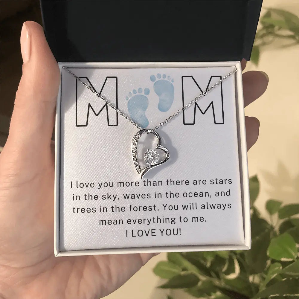 To My Mom - Boy I Love You - Forever Love Necklace ShineOn Fulfillment