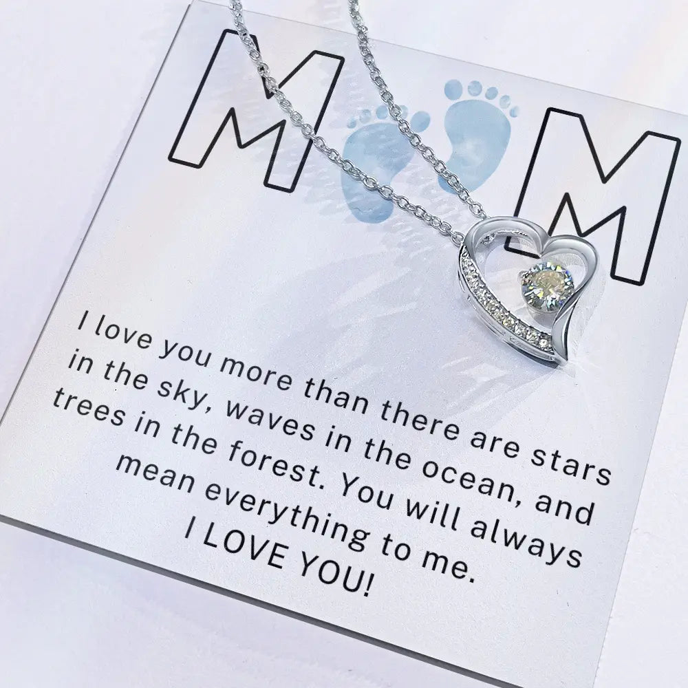 To My Mom - Boy I Love You - Forever Love Necklace ShineOn Fulfillment