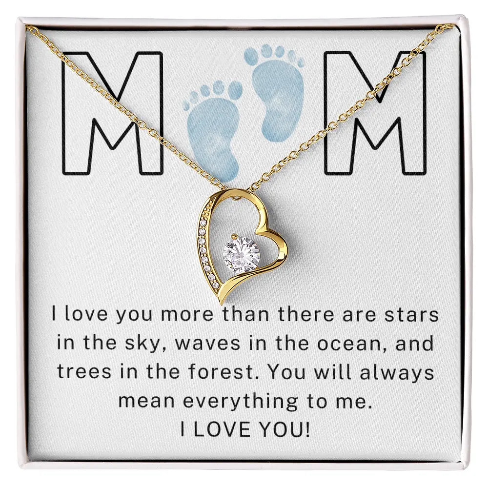 To My Mom - Boy I Love You - Forever Love Necklace ShineOn Fulfillment