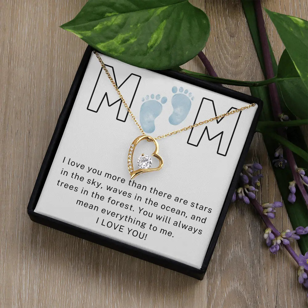 To My Mom - Boy I Love You - Forever Love Necklace ShineOn Fulfillment