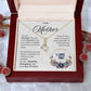 To My Mother - Beautiful And Courageous - Alluring Beauty Necklace ShineOn Fulfillment