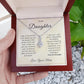 To My Daughter - From Mom You are Enough - Alluring Beauty Necklace ShineOn Fulfillment