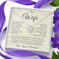 To My Wife - Loving you was inevitable - Love Knot Necklace ShineOn Fulfillment