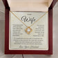 To My Wife - Loving you was inevitable - Love Knot Necklace ShineOn Fulfillment